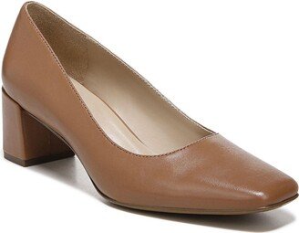 Womens Karina Low Block Heel Square Toe Pump