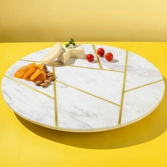 GAURI KOHLI Infinia Marble Lazy Susan 16