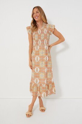Anna Cate Floral Medallion Blakely Midi Dress
