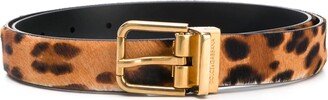 Dolce & Gabbana Leopard Print Belt