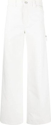 Wide-Leg Tailored Trousers-AM