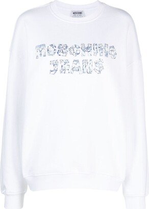 Logo-Print Cotton Sweatshirt-AH