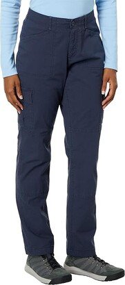 Stretch Canvas Lined Cargo Pants (Carbon Navy) Women's Casual Pants