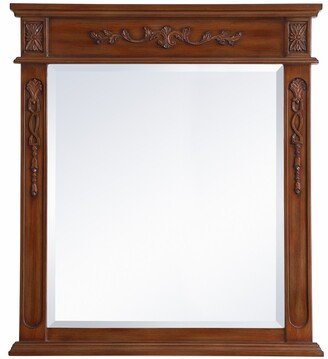 Lenora 36 x 32 Rectangular Beveled Wood Framed