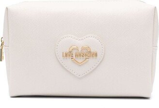 Logo-Lettering Make-Up Bag-AB