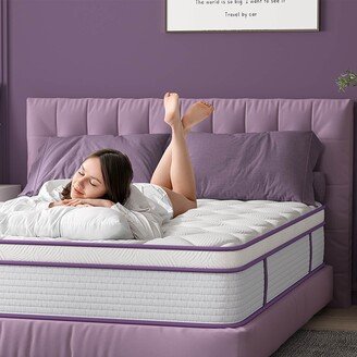 Sersper 10-Inch Medium Euro Top Memory Foam and Pocket Spring Hybrid Mattress