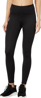 Seasons Brushed Tights Black/Solid) Women's Clothing