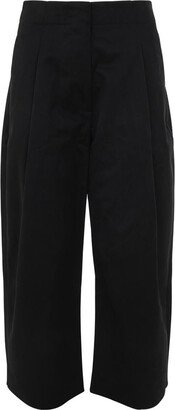 Deep Pleat Volume Ankle Crop Pants