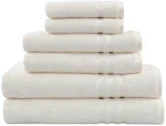 Denzi 6-Piece Towel Set - Cream