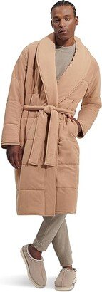 Quade Quilted Robe (Tan Grey) Women's Pajama