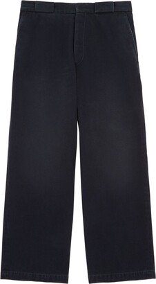 Mid-Rise Wide-Leg Trousers-AA