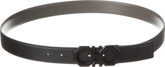 Gancini Reversible & Adjustable Leather Belt-AB