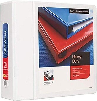 MyOfficeInnovations Heavy Duty 4 3-Ring View Binder White (24696) 82663