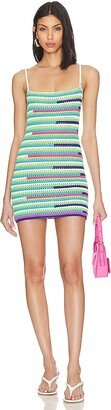 Rhea Open Stitch Mini Dress