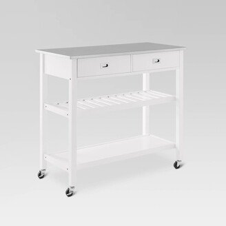 Chloe Stainless Steel Top Kitchen Island Cart