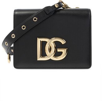 Shoulder Bag With Logo - Black-AG