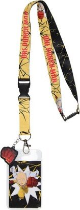 Seven Times Six One Punch Man Manga Saitama ID Badge Holder Keychain Lanyard w/ Rubber Pendant Multicoloured