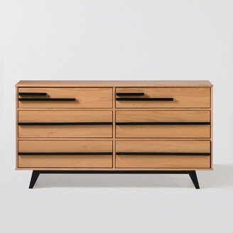 Modern 6 Drawer Double Dresser with Long Handles - Saracina Home