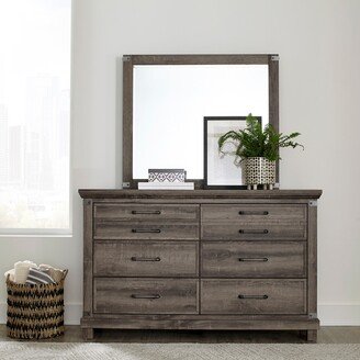 Lakeside Haven Brownstone Dresser and Mirror