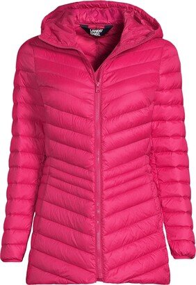 Women's Petite Ultralight Packable Long Down Jacket