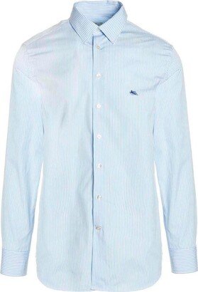 Long-Sleeved Buttoned Shirt-AN