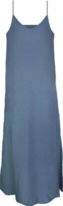 Larsen and Co Cobalt Blue Linen Marrakesh Dress