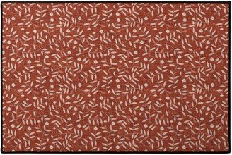 Door Mats: Darcy Door Mat, Red