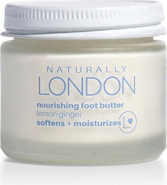 Naturally London Nourishing Foot Butter, Lemon Ginger, 2-oz