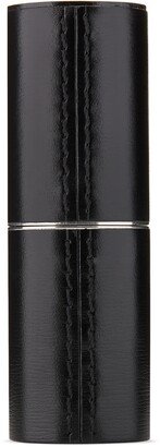 Refillable Leather Lipstick Case – Black