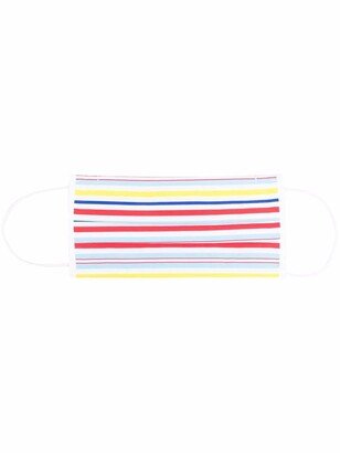 Stripe-Print Face Mask-AB