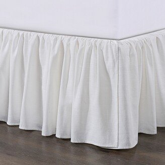 Lily Washed Linen Gathered Bed Skirt