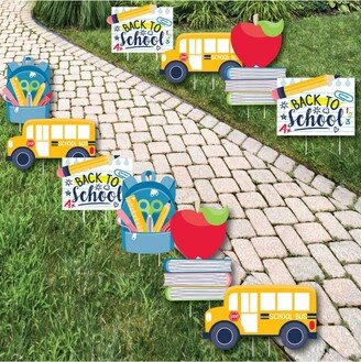 Big Dot Of Happiness Back to School - Lawn Decor - Outdoor First Day of School Party Yard Decor 10 Pc