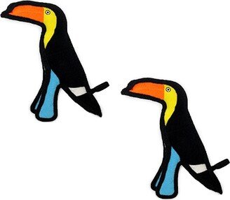 Tuffy Jr Zoo Toucan, 2-Pack Dog Toys