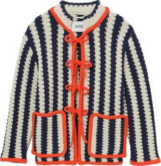 Striped Wool Cardigan-AA