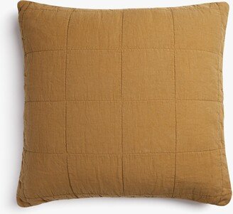 Euro Sham Linen Box Quilted Euro Sham