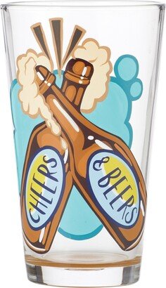 Enesco Lolita Cheers and Beers Pint Glass, 16 oz