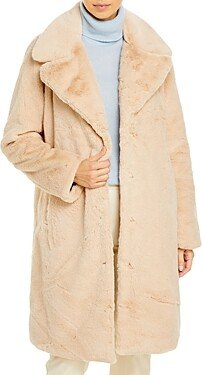 Faux-Fur Coat With Wide Lapels- 100% Exclusive