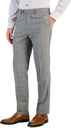 Men's Slim-Fit Plaid Wool Suit Separate Pants