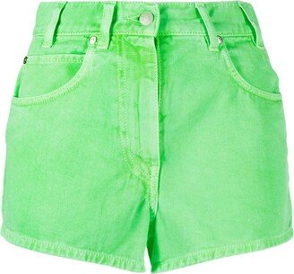 High-Waist Denim Shorts-AC