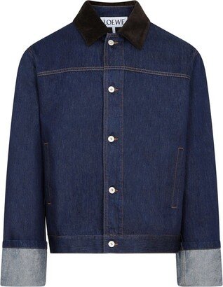 Fisherman Turn-Up Denim Jacket