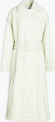 Emily faux leather trench coat