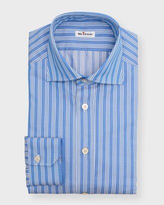 Men's Cotton Pinstripe Dress Shirt