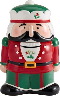 Winterberry Nutcracker Cookie Jar