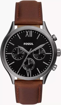 Fossil Outlet Fenmore Multifunction Brown Leather Watch