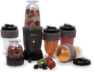 Elite Gourmet Elite Cuisine 17 Piece Personal Drink Blender with 4 x 16 Ounce Travel Cups