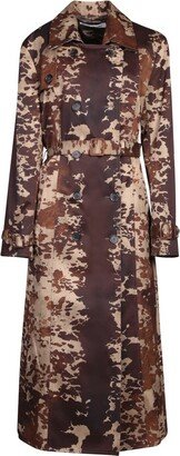 All-Over Print Trench Coat