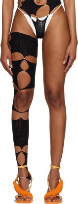 Black Cutout Single Stocking