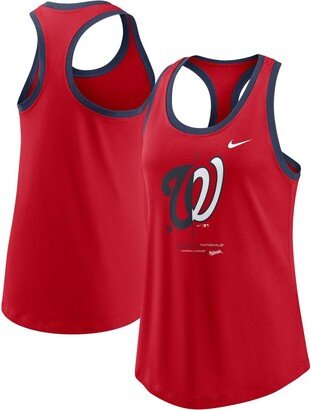 Women's Red Washington Nationals Tech Tank Top