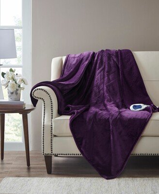 Microlight Electric Reversible Plush to Berber Throw, 60 x 70