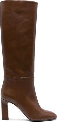 Sellier 85mm leather boots